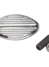 Billet Specialties Polished Oval Street Rod Brake/Clutch Pedal                                     - 199330 - Image 2