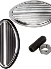 Billet Specialties Black Anodized Oval Street Rod Brake/Clutch Pedal                                     - 199335 - Image 3