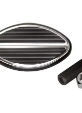 Billet Specialties Black Anodized Oval Street Rod Brake/Clutch Pedal                                     - 199335 - Image 3