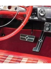 Billet Specialties Black Anodized Non Power Tri-Five Brake Pedal Pad                                     - 199555 - Image 3