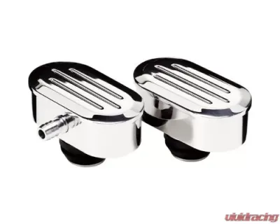 Billet Specialties Oval Ball Milled Polished 1-1/4" Valve Cover Hole Breather - 20920