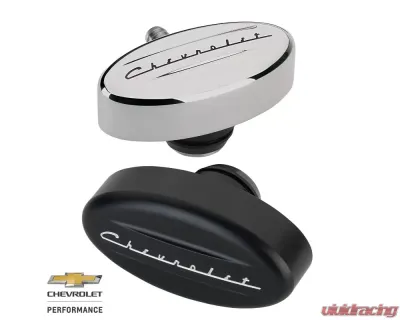 Billet Specialties Retro Chevrolet Black 1-1/4" Valve Cover Hole Breather - BLK20923