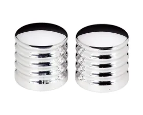 Billet Specialties Ribbed Slide-On Wiper Stem Cover (Pair)