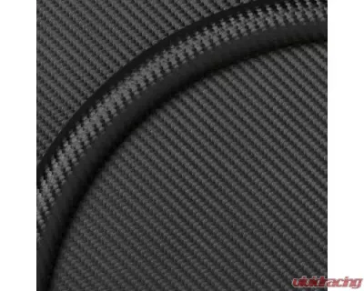 Billet Specialties 14" Carbon Fiber Embossed Vinyl D-Shape Half Wrap Ring - 28713