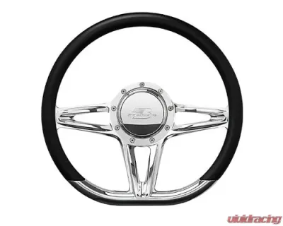 Billet Specialties 14" Polished D-Shape Victory Steering Wheel - 29441