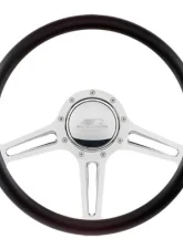 Billet Specialties 14" Speedway Half Wrap Steering Wheel                                     - 30973 - Image 2