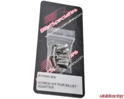Billet Specialties Billet Adapter Screw Kit - 31000-900