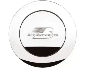Billet Specialties Polished (Large) Billet Specialties Logo Horn Button