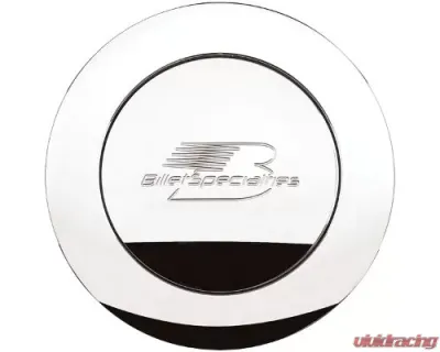 Billet Specialties Polished (Large) Billet Specialties Logo Horn Button - 32625