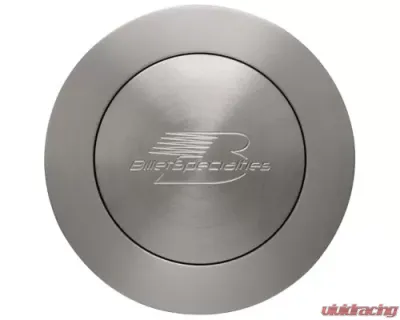 Billet Specialties Brushed/Clear (Large) (Large) Billet Specialties Logo Horn Button - 32627