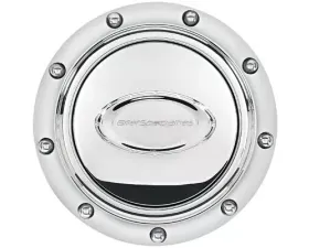 Billet Specialties Pro-Style Rivet Polished w/ Polished Logo Horn Button