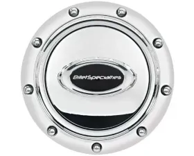 Billet Specialties Pro-Style Rivet Polished w/ Black Logo Horn Button