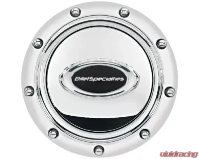 Billet Specialties Pro-Style Rivet Polished w/ Black Logo Horn Button - 32715