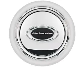 Billet Specialties Pro-Style Smooth Polished w/ Black Logo Horn Button