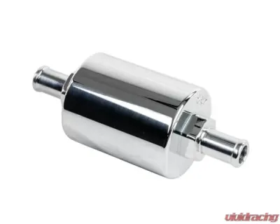Billet Specialties Polished -6 AN Fittings In-Line Fuel Filter - 42230