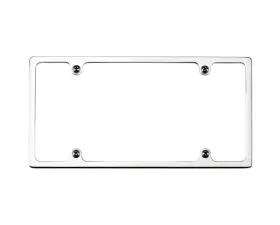 Billet Specialties Polished Plain Slim-Line License Plate Frame