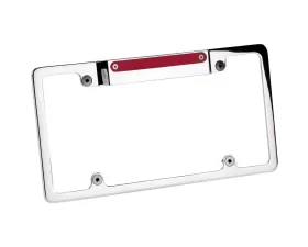 Billet Specialties Polished Lighted Bow Tie License Plate Frame w/ 3rd Brake