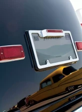 Billet Specialties Polished Lighted Bow Tie License Plate Frame w/ 3rd Brake                                     - 55520 - Image 2