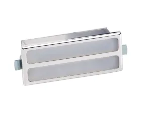 Billet Specialties Polished Rectangle White Lens Interior Light