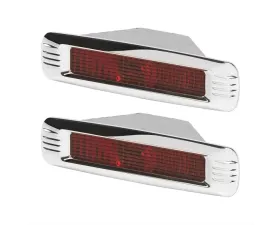 Billet Specialties Polished Vintage Street Rod LED Taillights (Pair)