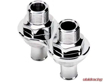 Billet Specialties 2 Port Polished Heat Push-On Bulkhead - 66825