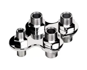 Billet Specialties 4 Port Polished A/C & Heat Bulkhead