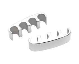 Billet Specialties Polished Floating Plug 4 Wire Separators (Pair)
