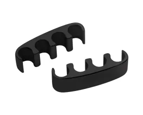 Billet Specialties Black Anodized Floating Plug 4 Wire Separators (Pair)