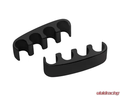 Billet Specialties Black Anodized Floating Plug 4 Wire Separators (Pair) - 69681
