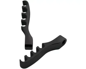 Billet Specialties Black Anodized Head Mount Plug 4 Wire Separators (Pair)