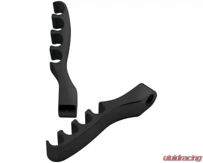 Billet Specialties Black Anodized Head Mount Plug 4 Wire Separators (Pair) - 69684