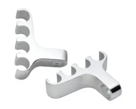 Billet Specialtie Polished Valve Cover Mounts Plug 4 Wire Separators (Pair)