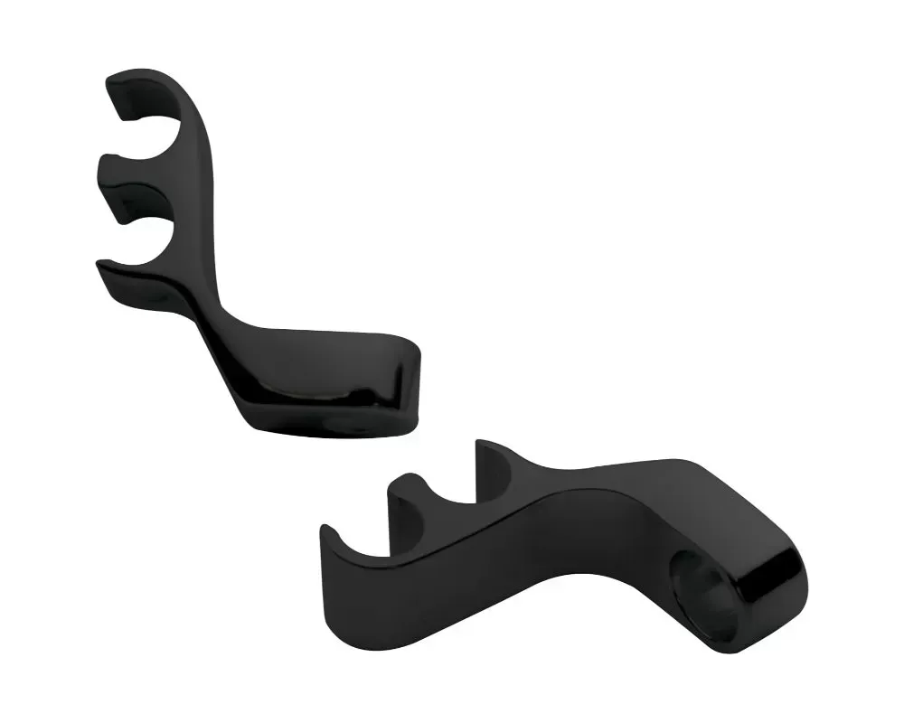 Billet Specialties Black Anodized Valve Cover Mount Plug 2 Wire Separators (Pair) - 69782