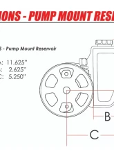 Billet Specialties Black Anodized Pump Mounted Power Steering Reservoir                                     - BLK77930 - Image 3