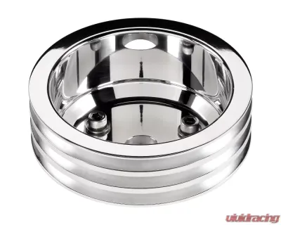 Billet Specialties 3-Groove Long Water Pump Crankshaft Pulley Small Block Chevrolet - 78230