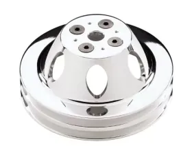 Billet Specialties 2-Groove Short Water Pump Pulley Small Block Chevrolet