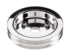 Billet Specialties 2-Groove Short Water Pump Crankshaft Pulley Small Block Chevrolet