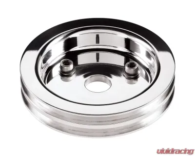Billet Specialties 2-Groove Short Water Pump Crankshaft Pulley Small Block Chevrolet - 81220