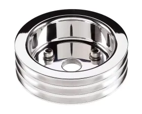 Billet Specialties 3-Groove Short Water Pump Crankshaft Pulley Small Block Chevrolet