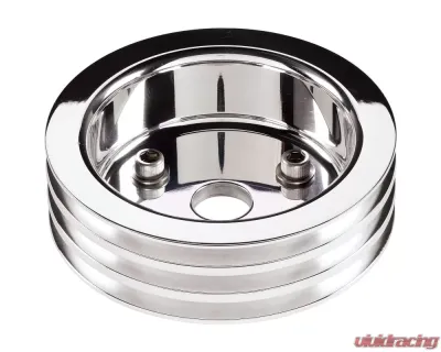 Billet Specialties 3-Groove Short Water Pump Crankshaft Pulley Small Block Chevrolet - 81320