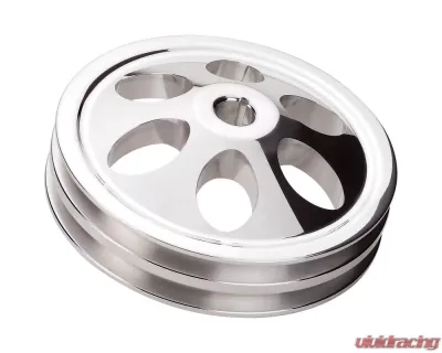 Billet Specialties 2-Groove Key Way Power Steering Pulley - 86220