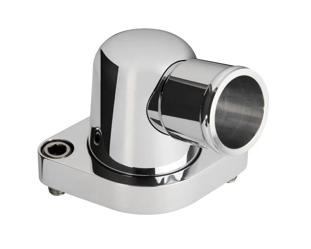 Billet Specialties Polished 15 Deg Swivels Thermostat Housing Chevrolet Small/Big Block - 90320