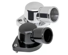 Billet Specialties Black Anodized 15 Deg Swivels Thermostat Housing LS 2004-2009