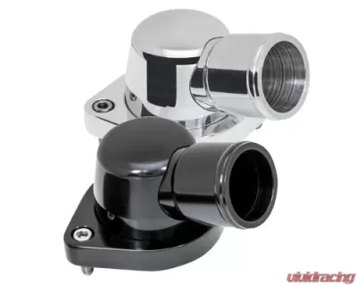 Billet Specialties Black Anodized 15 Deg Swivels Thermostat Housing LS 2004-2009 - BLK90334