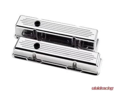 Billet Specialties 2-3/4" Short Ball Milled Valve Covers Small Block Chevrolet - 95120