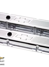 Billet Specialties Polished 3-3/4" Tall Bowtie Valve Covers Small Block Chevrolet                                     - 95221 - Image 2