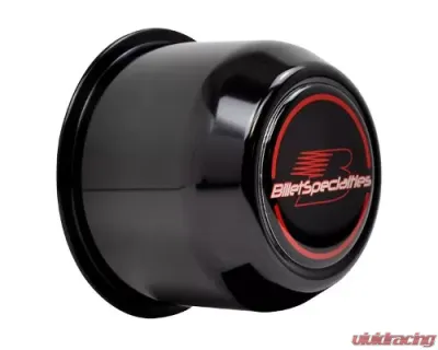 Billet Specialties Black Push Through 3.189 CB 2-1/2" Tall Center Cap - 999084B