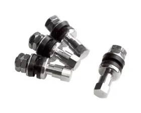 Billet Specialties Chrome Bolt-In Valve Stem 4 Pcs