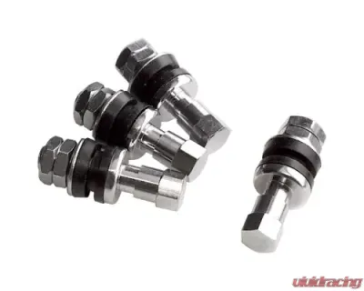 Billet Specialties Chrome Bolt-In Valve Stem 4 Pcs - 999900