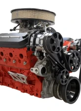 Billet Specialties Black Anodized Tru Trac Serpentine System with A/C LS7 Chevrolet                                     - BLK13490 - Image 2